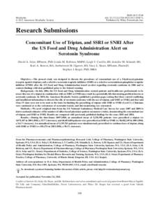 ISSN[removed]doi: [removed]j[removed]02067.x Published by Wiley Periodicals, Inc. Headache © 2012 American Headache Society