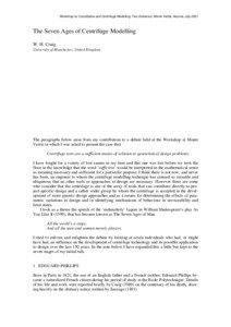 Geology / Centrifuge / Karl von Terzaghi / Mechanics / Centrifugal force / Soil mechanics / Geotechnical centrifuge modeling / Andrew N. Schofield / Geotechnical engineering / Physics / Civil engineering