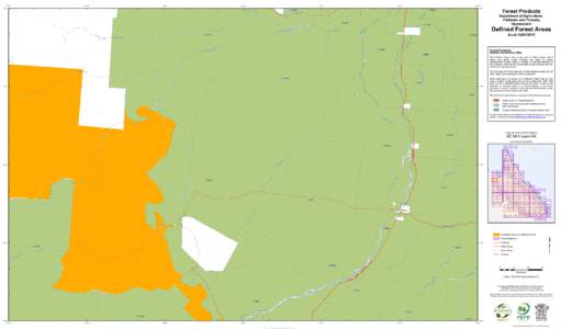 Defined Forest Area Map SE 54-9 Lawn Hill as at 14 January 2015