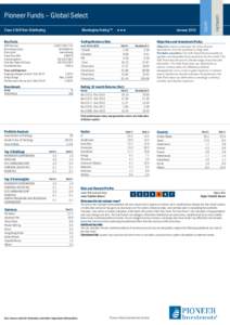 Financial services / Funds / Collective investment schemes / Financial markets / MSCI / Global Industry Classification Standard / Rate of return / Asset allocation / Delphi Funds / Financial economics / Investment / Finance