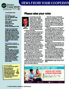 NEWS FROM YOUR COOPERATI www.dcremc.com CONTACT US LOCAL   [removed]