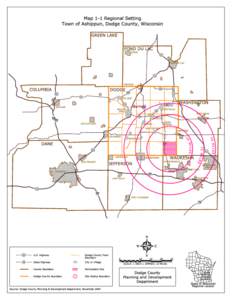 Map 1-2, Multi-jurisdictional Plan Groupings Dodge County, Wisconsin 49 WAUPUN