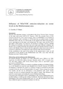 Earth / Ozone depletion / Oxygen / Millennium Development Goals / Pollutants / Ozone / Air pollution / Atmospheric chemistry / NOx / Environment / Environmental chemistry / Chemistry