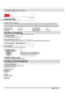 3M Fire Barrier Moldable Putty + PadsSafety Data Sheet Copyright,2014,3M Company. All rights reserved. Copying and/or downloading of this information for the purpose of properly utilizing 3M products is allowe