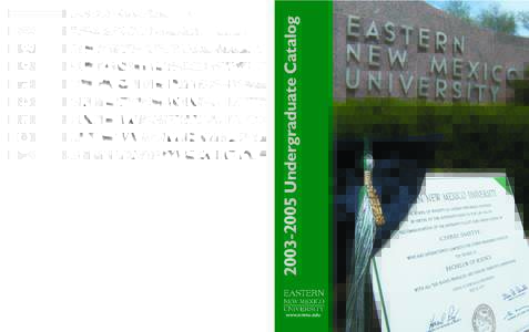 www.enmu.edu  Eastern New Mexico University – Portales[removed]Undergraduate Catalog Undergraduate Catalog[removed]