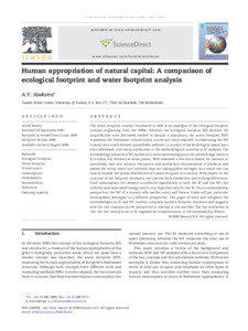 Economic indicators / Waste reduction / Water footprint / Water supply / Ecological footprint / Virtual water / Sustainability / Carbon footprint / Biocapacity / Environment / Water / Earth