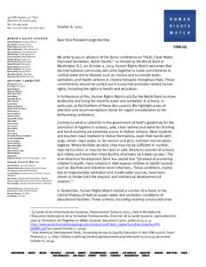 Microsoft Word - Haiti_WASH_Letter to Jorge Familiar 8 October 2014