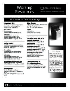 Worship Resources ABC Publishing A N G L I C A N