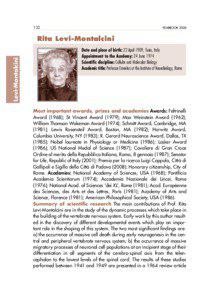 Nerve growth factor / Neural development / Nobel Prize in Physiology or Medicine / Neurotrophin / Levi / Ganglion / Spinal cord / Biology / Science / Rita Levi-Montalcini