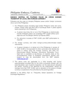 Money / Bangko Sentral ng Pilipinas / Philippine peso / Customs / Philippine peso fuerte / Urban Bank / Economy of the Philippines / Philippines / Economy of Asia