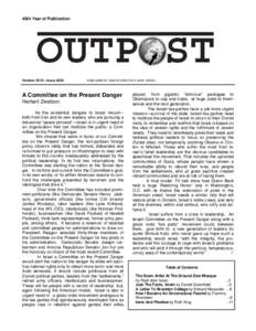 40th Year of Publication  October 2010—Issue #236 PUBLISHED BY AMERICANS FOR A SAFE ISRAEL