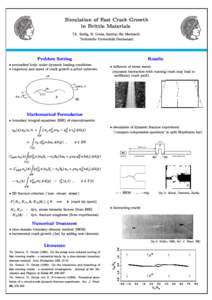 5  5 Simulation of Fast Cra
k Growth in Brittle Materials