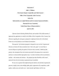 The role of securitization in our nation’s interlinked facilities for taking on and distributing credit risk is an important one, and when done correctly, securitization contributes to sustainable growth by improving m