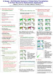 A Gauge – OLR Blended Analysis of Global Daily Precipitation: A 35-Year Record for Hydroclimate Applications Pinging Xie1), Hai-Tien Lee2), Jesse Meng3), Kingtse Mo1), and Mike Ek3) 1)NOAA  / NWS Climate Prediction Cen