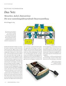 Aus den Sammlungen  Deutsches Technikmuseum Das Netz Menschen, Kabel, Datenströme