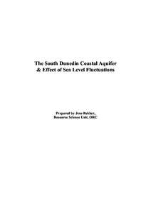 Earth / Aquifers / Hydraulic engineering / Hydrogeology / Geotechnical engineering / Groundwater / Dunedin / Water table / Current sea level rise / Water / Physical geography / Hydrology