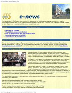 ITS-Davis e-news, Special Education Issue