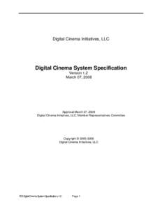 Digital Cinema System Specification v.1.2