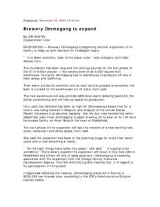 Beer / New York / Geography of the United States / Microbreweries / Brewery Ommegang / Cooperstown /  New York