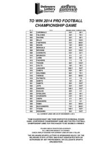 TO WIN 2014 PRO FOOTBALL CHAMPIONSHIP GAME BET # [removed]