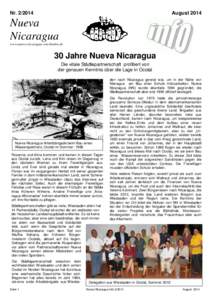 Nr[removed]August 2014 Nueva Nicaragua