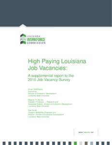 Microsoft Word - Wage Analysis of Louisiana Job Vacancies LWC final.doc