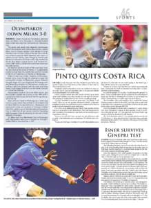 Sports in the United States / Robby Ginepri / Costa Rica / Thiemo de Bakker / Jorge Luis Pinto / Tennis / Football in Colombia / John Isner