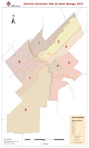 Districts électoraux Ville de Saint-Georges 2013 Sain t- Pr o sp e  ±