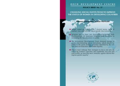 DEVELOPMENT CENTRE POLICY BRIEFS OECD  DEVELOPMENT