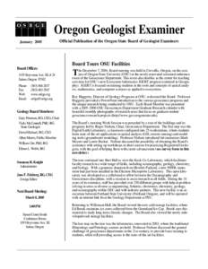 Oregon State Board of Geologist Examiners / Oregon State University / Geography of the United States / Oregon State University Extended Campus / Salem /  Oregon / Portland State University / Benton County /  Oregon / Association of Public and Land-Grant Universities / Oregon