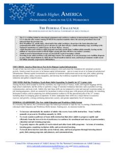 Workforce Investment Act / Adult education / Literacy / Human behavior / Knowledge / Workforce Innovation in Regional Economic Development / Andy Levin / Education / Economic development / Workforce development