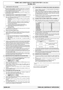 Terms &慭瀻 conditions of participation_BUDMA 2015