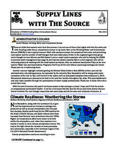 Supply Lines with The Source Newsletter of NHDES Drinking Water & Groundwater Bureau on the web at www.des.nh.gov  FALL 2014