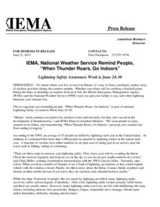 Lightning / Atmospheric electricity / Electrical phenomena / Lightning strike / Thunderstorm / Thunder / National Weather Service / Interactive Entertainment Merchants Association / Meteorology / Atmospheric sciences / Storm