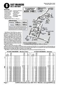 6  		 EAST BRAINERD DIAL-A-RIDE ROUTE SERVING: