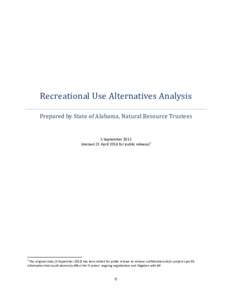 Microsoft Word - Alabama Recreational Use Alternatives Analysis (edited for public disclosure)