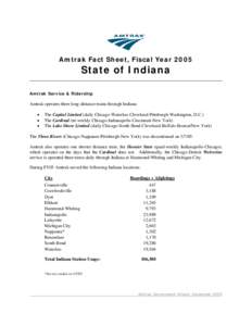 Superliner / Cardinal / Capitol Limited / Lake Shore Limited / Hoosier State / Amtrak / Wolverine / Viewliner / Pacific Surfliner / Transportation in the United States / Rail transportation in the United States / Amtrak rolling stock