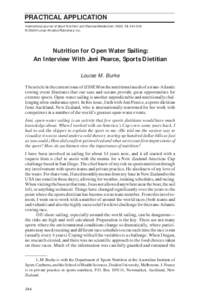 PRACTICAL APPLICATION[removed]Burke International Journal of Sport Nutrition and Exercise Metabolism, 2003, 13, [removed] © 2003 Human Kinetics Publishers, Inc.