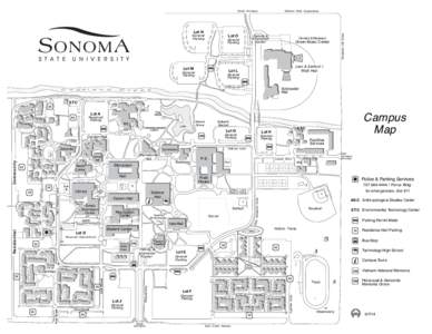 North Entrance  Lot O Parking & Information