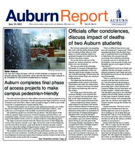 AuburnReport June 15, 2012 For  t h e f a c u l t y a n d s t a ff o f