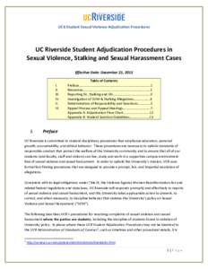 Microsoft Word - UCR SVSH Student Adjudication Procedures Dec 2015