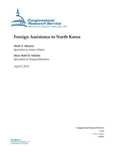 Foreign Assistance to North Korea