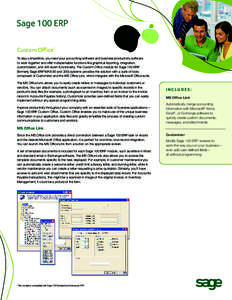 MAS 90 / Enterprise resource planning / Sage Group / Microsoft Excel / Microsoft Office / Comparison of time tracking software / Microsoft Dynamics GP / Software / Business / Accounting software