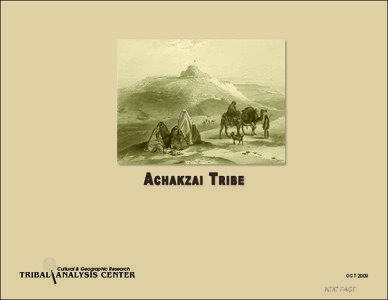 Achakzai Tribe  Cultural & Geographic Research