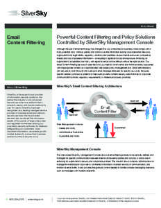 Data Sheet  Email Content Filtering  Powerful Content Filtering and Policy Solutions