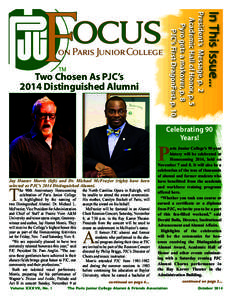 Two Chosen As PJC’s 2014 Distinguished Alumni In This Issue...  on Paris Junior College