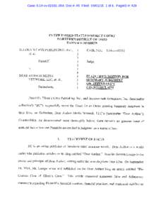 Case: 5:14-cvJRA Doc #: 45 Filed: of 6. PageID #: 429  Case: 5:14-cvJRA Doc #: 45 Filed: of 6. PageID #: 430 Case: 5:14-cvJRA Doc #: 45 Filed: of 6. PageID #: 431