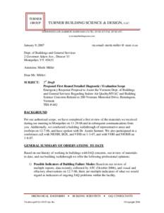 TURNER GROUP TURNER BUILDING SCIENCE & DESIGN, LLC 26 PINEWOOD LANE, HARRISON, MAINE[removed]TEL: [removed]FAX: [removed]www.turnerbuildingscience.com