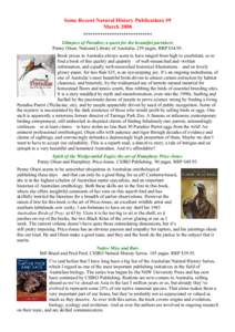 Penelope Diane Olsen / Parrot / Cockatoo / CSIRO Publishing / Ornithology / Science / Zoology / Year of birth missing / Air dispersion modeling / Commonwealth Scientific and Industrial Research Organisation