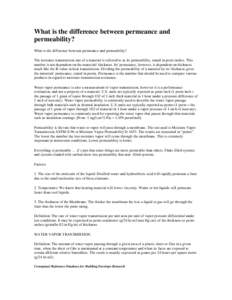 Psychrometrics / Physical quantities / Gases / Pressure / Atmospheric thermodynamics / Perm / Water vapor / Vapor pressure / Vapor / Chemistry / Thermodynamics / Measurement